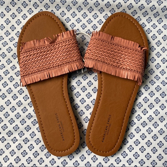 American Eagle Outfitters Chevron Strap Sandals - Picture 1 of 3